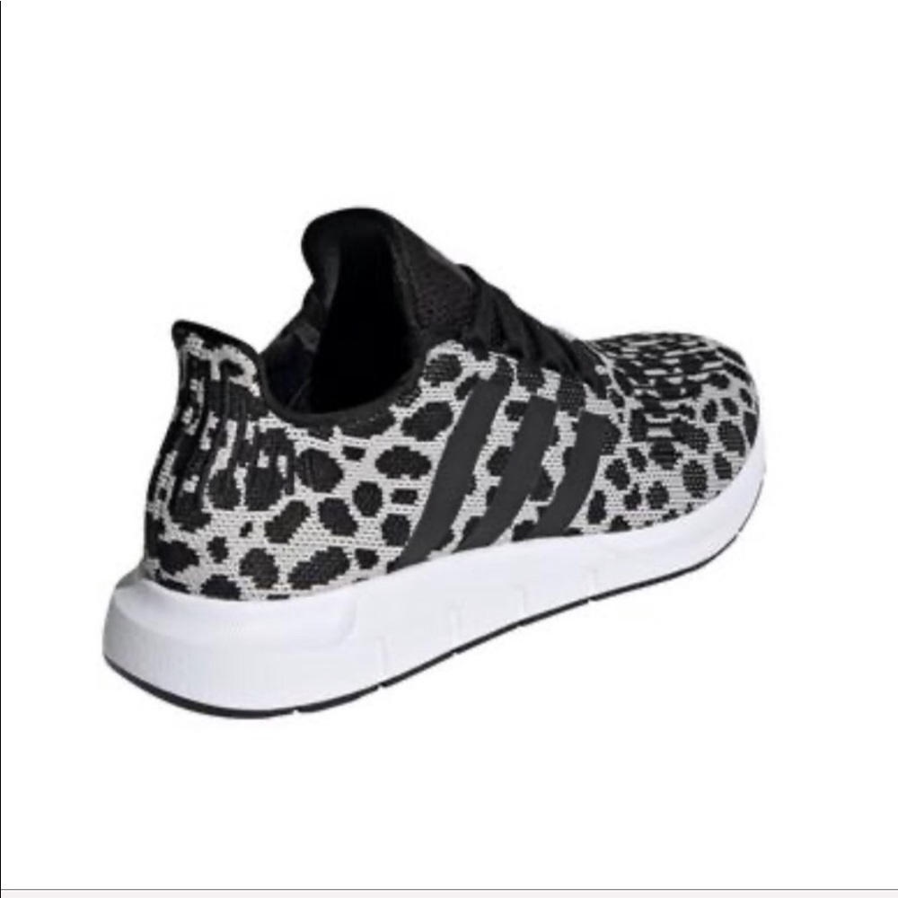 adidas RARE Swift Run White Black Shoe Leopard - Picture 9 of 9